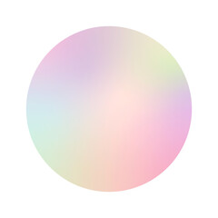 Colorful round gradient element transparent png