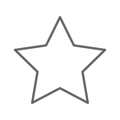 Stroke star geometric shape transparent png