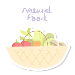 Natural food sticker transparent png
