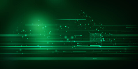 2d illustration Abstract futuristic electronic circuit technology background