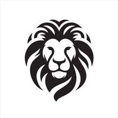 lion simple logo, vector, iillustration