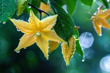 Fototapeta premium Morning starfruit flower