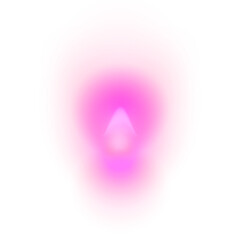Png pink glowing light element, transparent background.