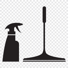 clean surface icon, easy cleaning, thin line symbol on white background - editable stroke vector illustration eps 10