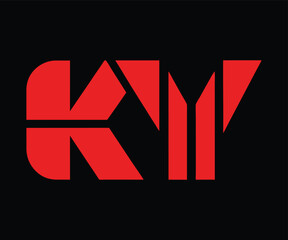 KY letter logo creative design. KY unique design