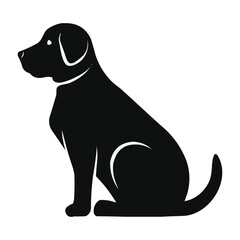 Dog svg illustration silhouette vector.