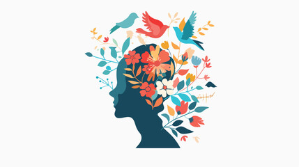 World Mental Health Day Abstract Concept Design for Awareness Campaigns