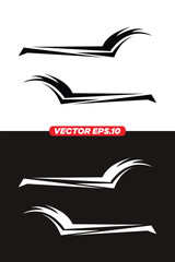 Vector racing stripe vector set Template EPS 10