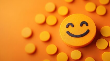 Employee benefits, positive culture, modern HR strategy, well-being, retention-focused, orange background, text space.