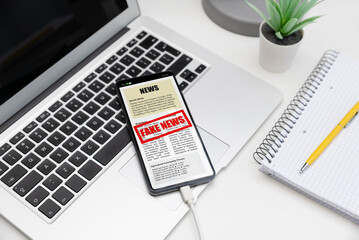 Fake news on internet, mobile app