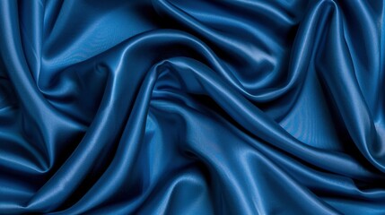 Obraz premium Abstract Blue Silk Fabric Background