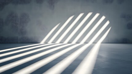 Obraz premium A room with a wall that has a lot of cracks and a white wall with a shadow on it