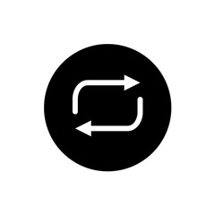 repeat, recyle, refresh - simple vector icon