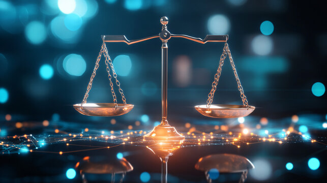 Visual of a digital balance scale weighing taxes against public services, concept of economic policy trade-offs