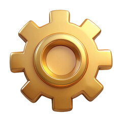 Golden Gear Icon