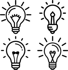 lamp icon vector,Bulb icon