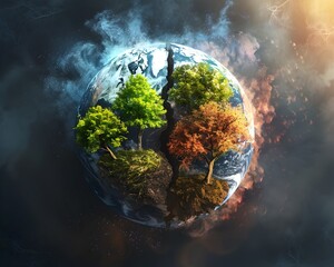 Vibrant Seasons of Planet Earth A Patchwork of Global Ecosystems