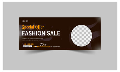 Facebook cover page design web banner template. Minimalist beauty fashion sale promotion can be used to promote business, products, and cosmetics.