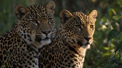 Fototapeta premium close up of a leopard