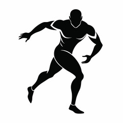 Athletics Black silhouette