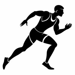 Athletics Black silhouette