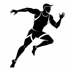 Athletics Black silhouette