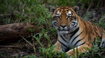 Fototapeta premium tiger in the jungle