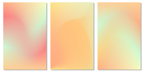 Fototapeta premium Trendy gradient colourful background, spring, summer, gradient collection