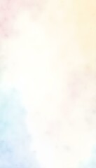 Fototapeta premium Calming background with soft, blended pastel colors like light pinks, blues, and yellows. The watercolor texture creates a dreamy, artistic feel, perfect for invitations, social media posts, or gentle