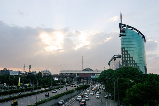 DLF Cyber City is a commercial area in Gurugram, Haryana, India. 