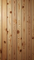 Fototapeta premium Rustic wooden plank background with natural grain and subtle knots in warm, earthy tones, creating a cozy, organic feel perfect for farm-to-table branding, nature-themed designs, or home decor.