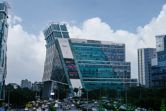 DLF Cyber City is a commercial area in Gurugram, Haryana, India. 