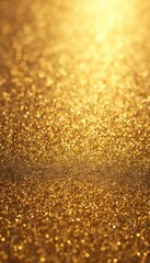 Sparkling gold foil texture with light-catching highlights, creating a luxurious, shimmering effect, ideal for glamorous event invitations, holiday cards, or adding elegance to any design.