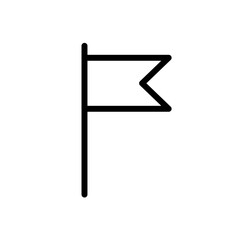flag, banner, marking - vector icon