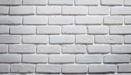 Obraz premium White brick texture, white brick pattern background, Generative AI