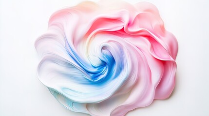 Flower-Shaped Pastel Color Pattern: A Soft Matte Texture on White Canvas Ideal for Sports Interior Posters and Contemporary Decor