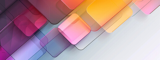 Background with an abstract technological multicolor squire pattern.  abstract art squire style gradient color background design template