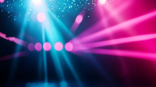 Energetic Starburst Neon Lights for Dramatic Electronic Dance Music Album Cover