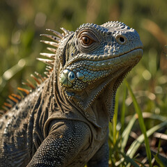 Obraz premium iguana in the zoo