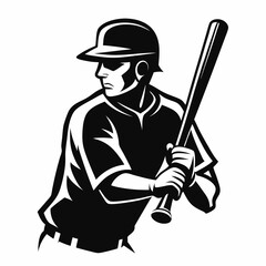 Baseball Black silhouette