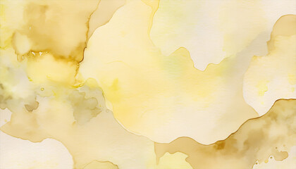 Fototapeta premium Abstract watercolor background in earth pastel hues, featuring brushstrokes and dynamic splashes of color.