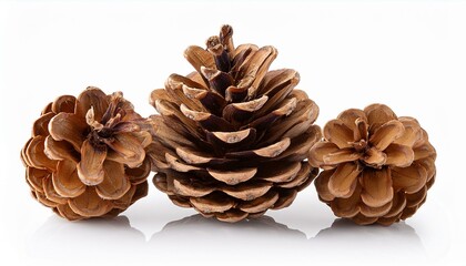 Pine cone isolated on white background