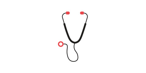 This icon represents stethoscope and is related to health care and medical category. It is recommended for use on websites, web applications and mobile applications.