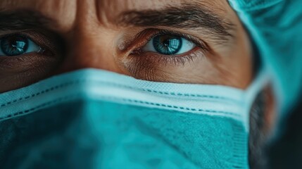 A blurred gradient background featuring a soft blend of teal and brown hues, perfect for use as a tranquil backdrop or in designs requiring a gentle, soothing visual element.