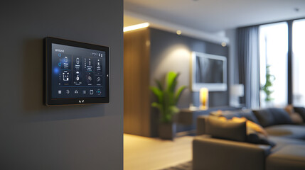 Modernes Smart Home Wohnzimmer