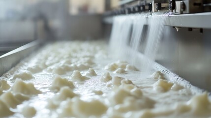 Mozzarella Production in a Factory