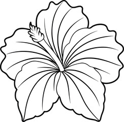 Fun and vibrant hibiscus designs await young artists in this easy coloring book
