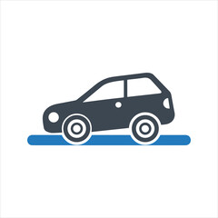 Car crash icon. Car accident icon