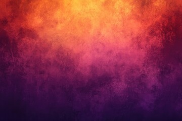 Fototapeta premium Dynamic Painting of Fire with Orange and Purple Hues, Vibrant Dark Purple and Orange Gradient with Soft Texture Wallpaper