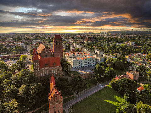 Historic castle in Kwidzyn, Poland.